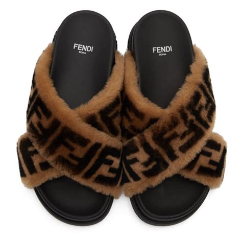 fendi shearling slides.